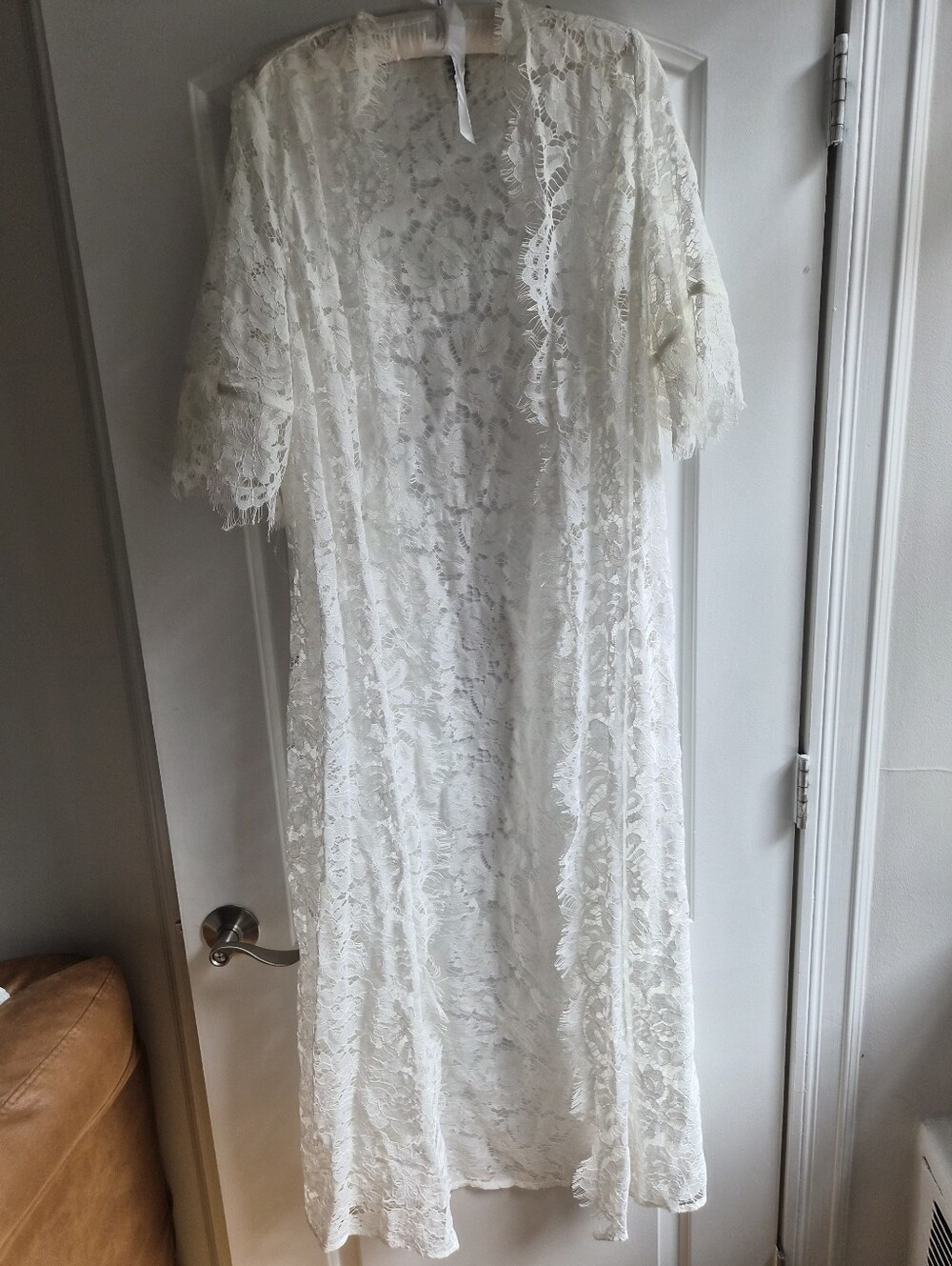 Lulus Cotton-blend Lace Robe - Picture 4 of 6